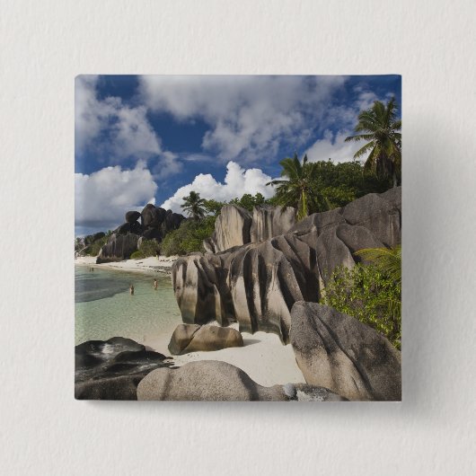 Seychellen, La Digue Island, L'Gewerkschaft Anwese Button (Vorderseite)