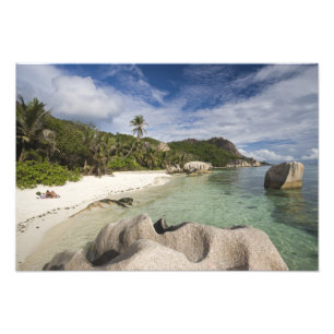 Seychellen, La Digue Island, L'Gewerkschaft Anwese Fotodruck