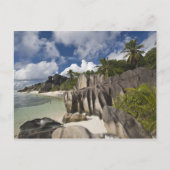 Seychellen, La Digue Island, L'Gewerkschaft Anwese Postkarte (Vorderseite)