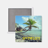 Seychellen Magnet (Vorderseite/Rückseite)