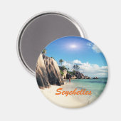 Seychellen Magnet (Vorderseite/Rückseite)