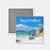 Seychellen Magnet (Vorderseite/Rückseite)