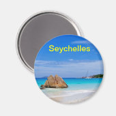 Seychellen-Magnet Magnet (Vorderseite/Rückseite)