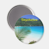 Seychellen-Magnet Magnet (Vorderseite/Rückseite)