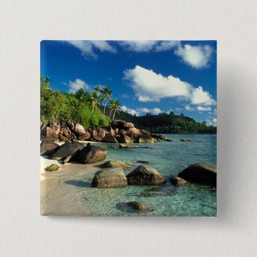 Seychellen, Mahe-Insel, Anse Royale Beach. 3 Button (Vorderseite)