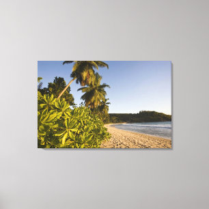 Seychellen, Mahe-Insel, Anse Takamaka Strand, Leinwanddruck