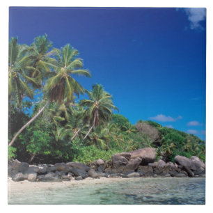 Seychellen, Mahe Island, Anse Royale Beach.2 Fliese