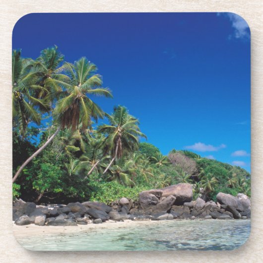 Seychellen, Mahe Island, Anse Royale Beach.2 Getränkeuntersetzer (Vorderseite)