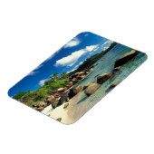 Seychellen, Mahe Island, Anse Royale Beach. 3 Magnet (Linke Seite)