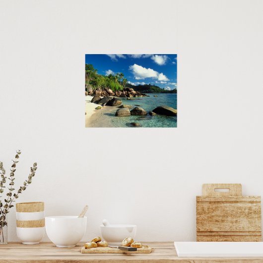 Seychellen, Mahe Island, Anse Royale Beach. 3 Poster (Küche)