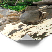 Seychellen, Mahe Island, Anse Royale Beach. Poster (Ecke)