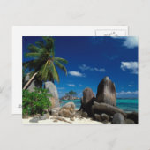 Seychellen, Mahe Island, Anse Royale Beach. Postkarte (Vorne/Hinten)
