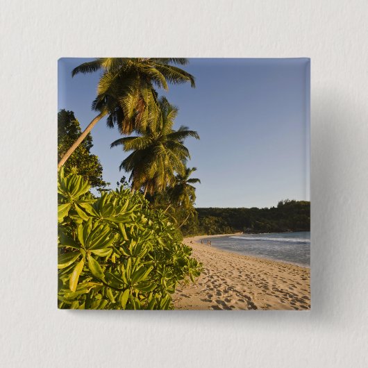 Seychellen, Mahe Island, Strand Anse Takamaka, Button (Vorderseite)