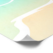Seychellen Minimal Reiseplakat Poster (Ecke)