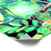 Seychellen Parakeet, Psittacula wardi Poster (Ecke)