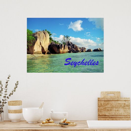 Seychellen Poster (Küche)