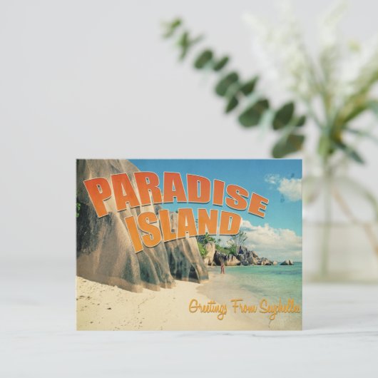 Seychellen Postkarte (Stehend Vorderseite)