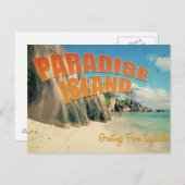 Seychellen Postkarte (Vorne/Hinten)