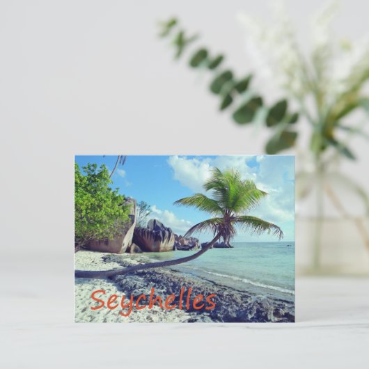 Seychellen Postkarte (Stehend Vorderseite)