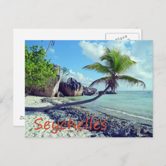 Seychellen Postkarte (Vorne/Hinten)