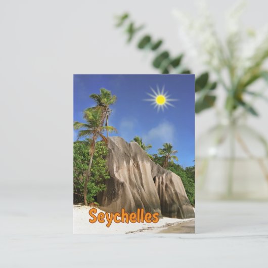 Seychellen Postkarte (Stehend Vorderseite)
