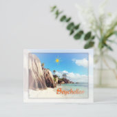 Seychellen Postkarte (Stehend Vorderseite)