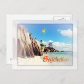 Seychellen Postkarte (Vorne/Hinten)