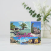 Seychellen Postkarte (Stehend Vorderseite)