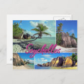 Seychellen Postkarte (Vorne/Hinten)