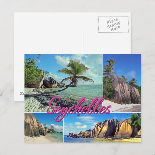 Seychellen Postkarte (Vorne/Hinten)