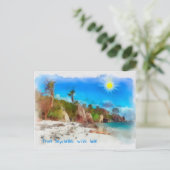 Seychellen Postkarte (Stehend Vorderseite)