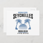 Seychellen Postkarte (Vorne/Hinten)