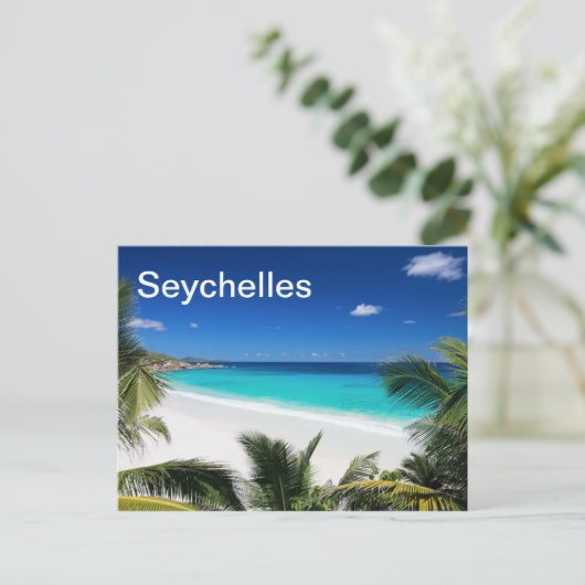 Seychellen Postkarte (Stehend Vorderseite)