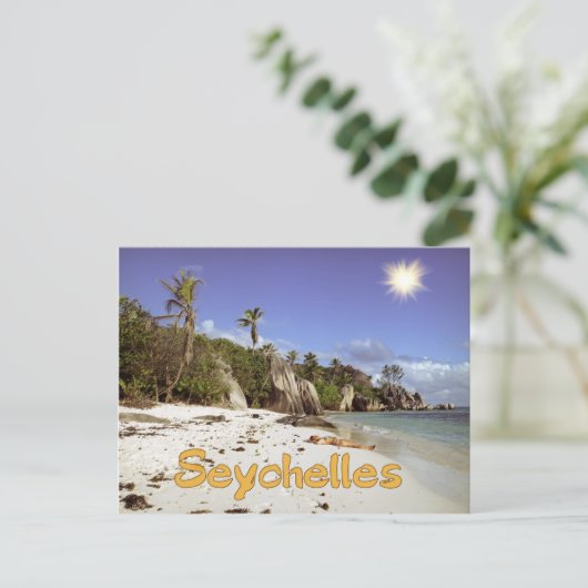 Seychellen Postkarte (Stehend Vorderseite)