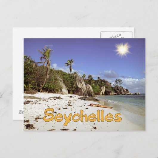 Seychellen Postkarte (Vorne/Hinten)