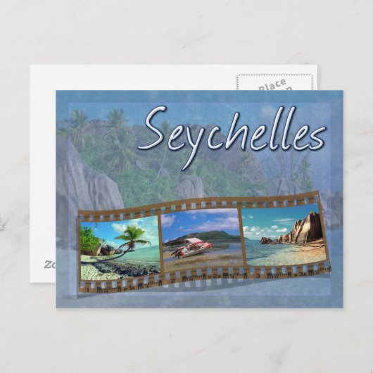 Seychellen Postkarte (Vorne/Hinten)