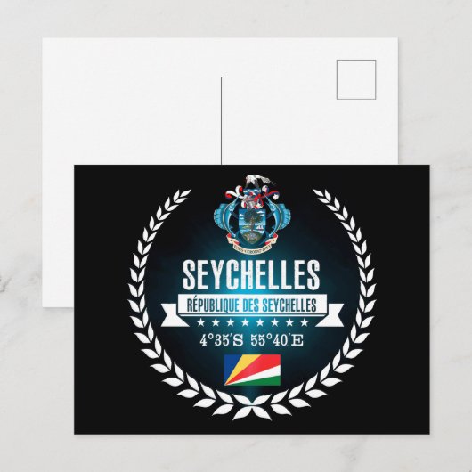 Seychellen Postkarte (Vorne/Hinten)