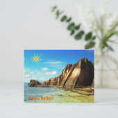 Seychellen Postkarte (Stehend Vorderseite)