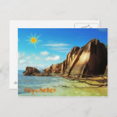 Seychellen Postkarte (Vorne/Hinten)