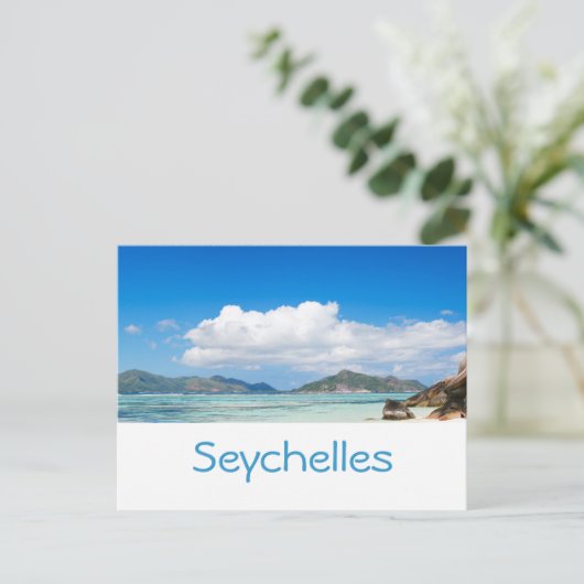 Seychellen Postkarte (Stehend Vorderseite)