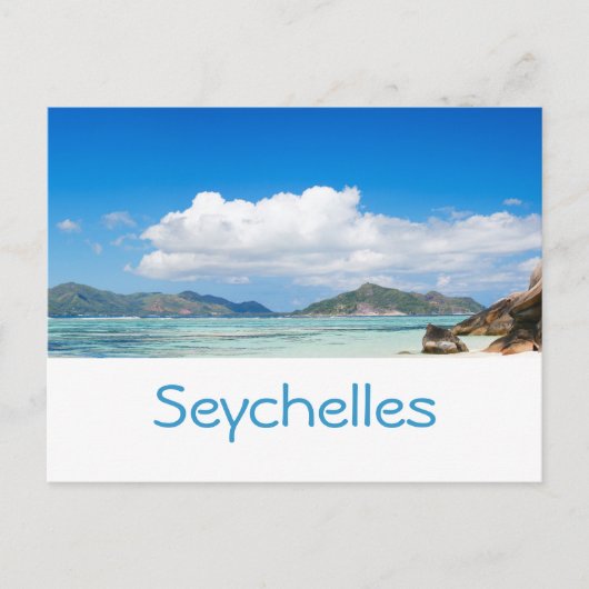 Seychellen Postkarte (Vorderseite)