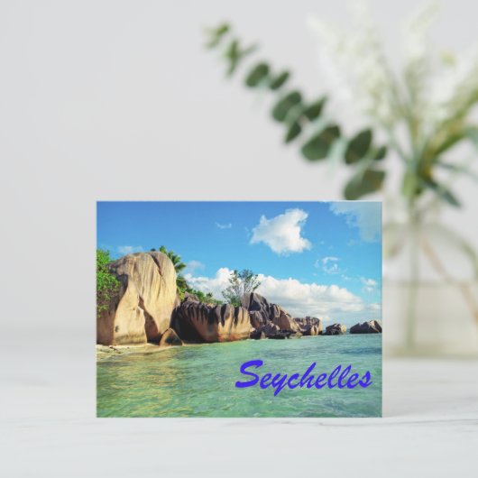Seychellen Postkarte (Stehend Vorderseite)