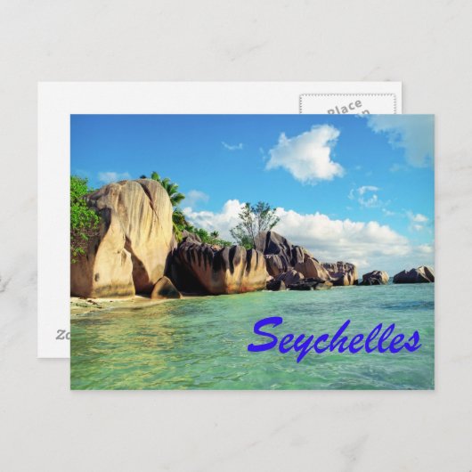 Seychellen Postkarte (Vorne/Hinten)