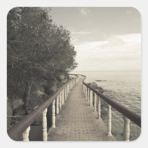 Seychellen, Praslin Island, Anse Bois de Rose, Quadratischer Aufkleber