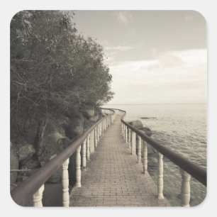 Seychellen, Praslin Island, Anse Bois de Rose, Quadratischer Aufkleber