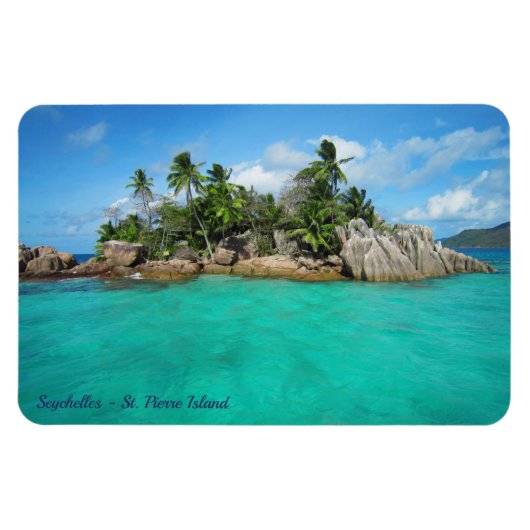 Seychellen, Praslin - Tropeninsel - Foto Magnet (Horizontal)