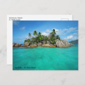 Seychellen, Praslin - Tropeninsel - Foto Postkarte (Vorne/Hinten)