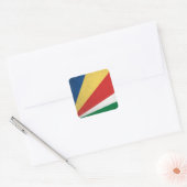 Seychellen Quadratischer Aufkleber (Umschlag)
