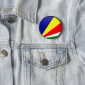 Seychellen-Qualität Flaggen-Kreis Button (Beispiel)