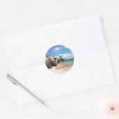 Seychellen Runder Aufkleber (Umschlag)